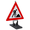 Folding sign holder